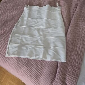 BCBG White Mini Skirt